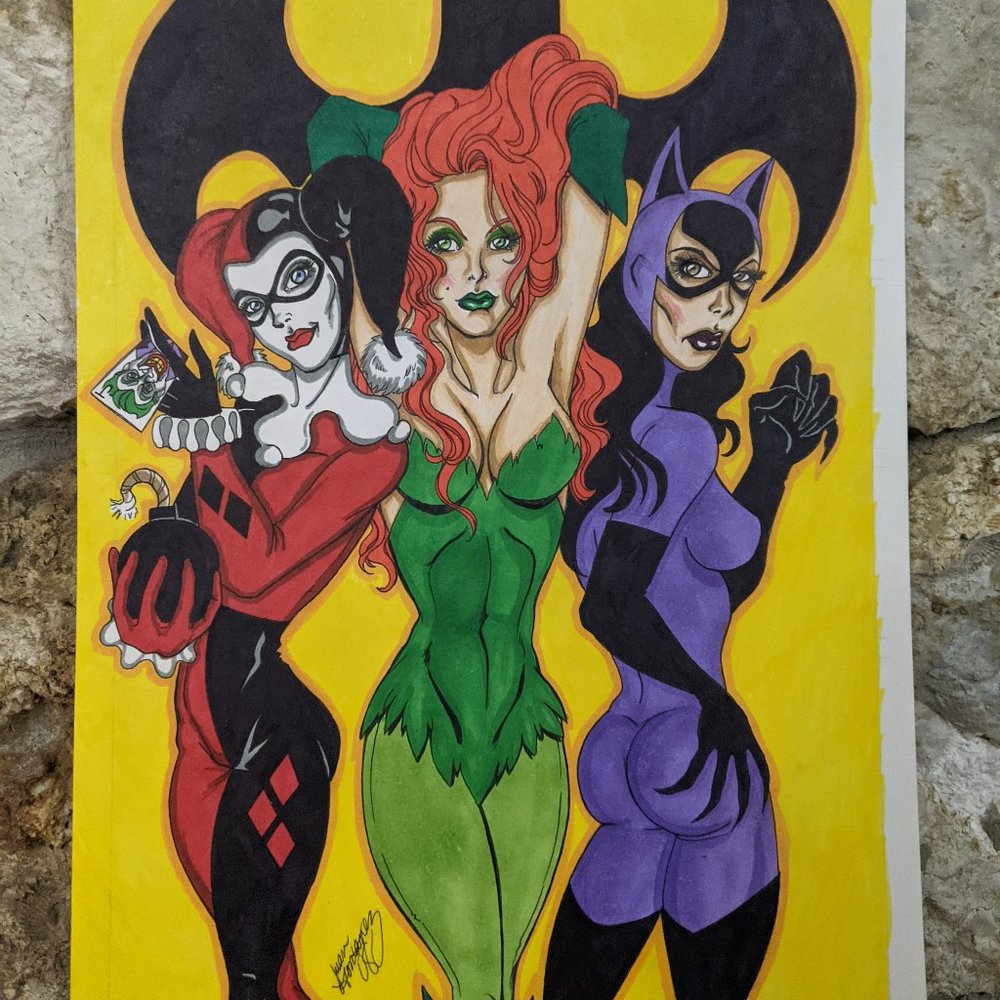 Gotham City Sirens Commission sketch